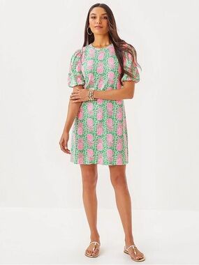 LILLY PULITZER Mercer Dress
Fauna Green Party Like A Pineapple Size XS